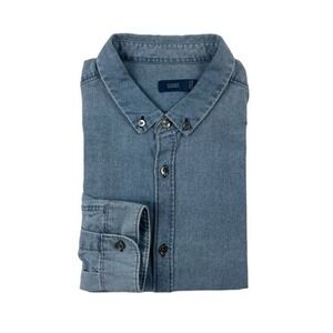 CLOSED Mid Wash Denim Mens Button Front Size Large Excellent